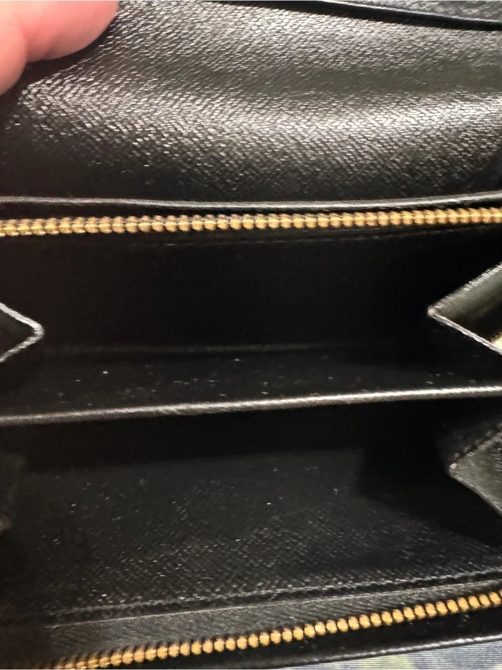 Louis Vuitton Black Epi Leather Bi-Fold Wallet